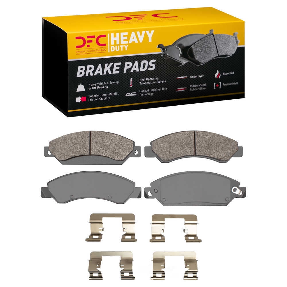 Dynamic Friction Company 1214-1092-01 DFC Heavy Duty Pads and Hardware Kit