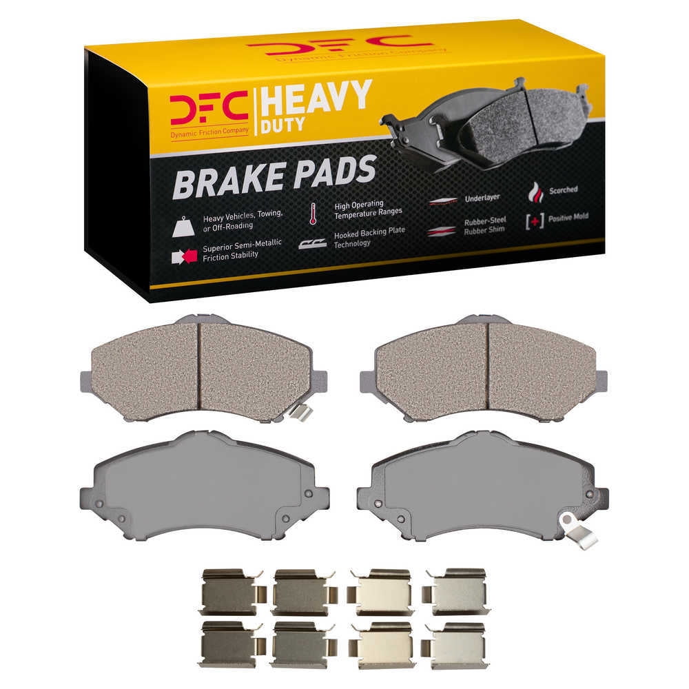 Dynamic Friction Company 1214-1273-01 DFC Heavy Duty Pads and Hardware Kit