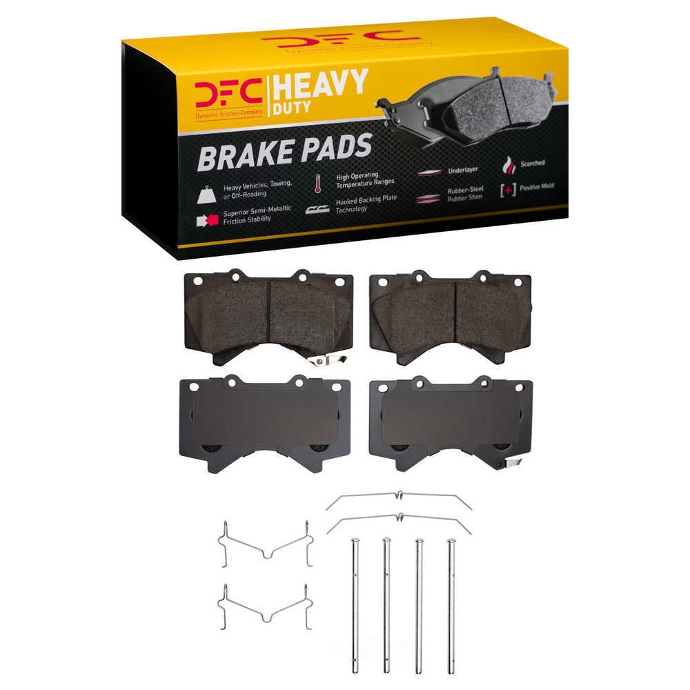 Dynamic Friction Company 1214-1303-01 DFC Heavy Duty Pads and Hardware Kit
