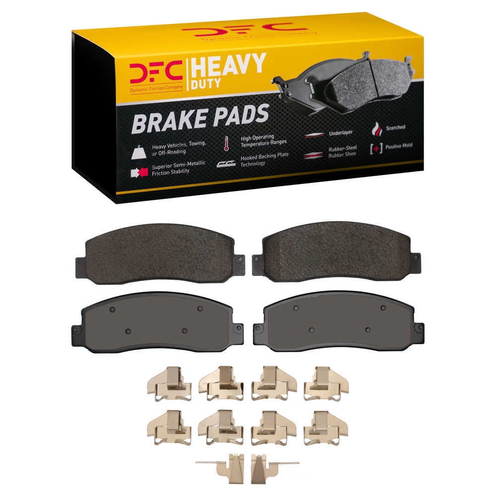 Dynamic Friction Company 1214-1333-01 DFC Heavy Duty Pads and Hardware Kit