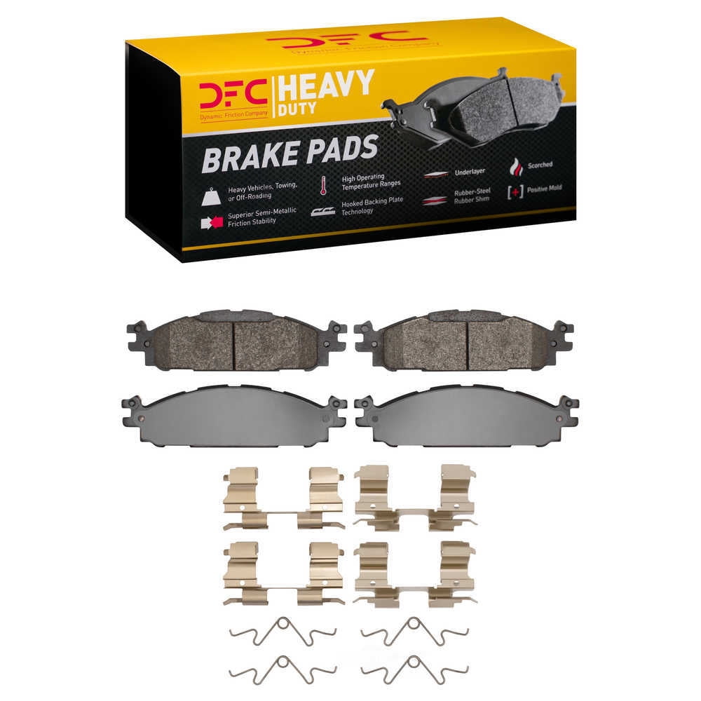Dynamic Friction Company 1214-1508-01 DFC Heavy Duty Pads and Hardware Kit