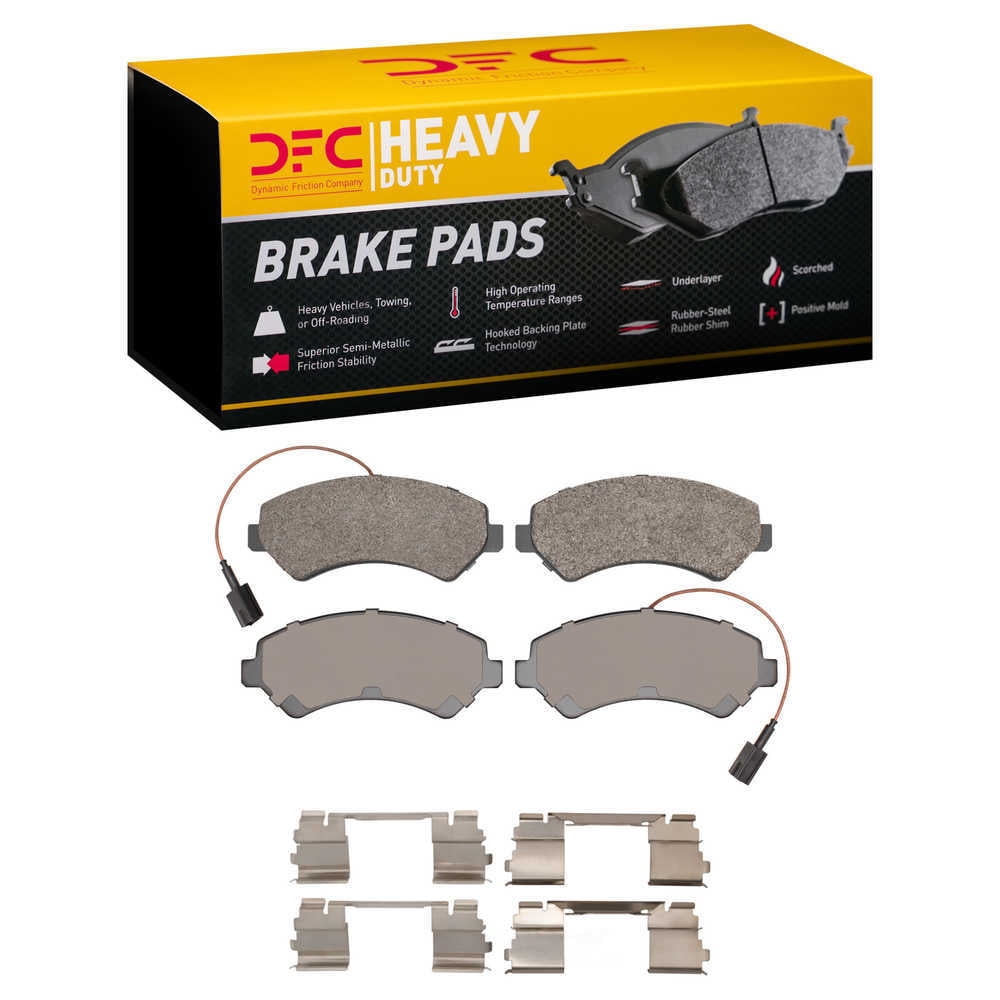 Dynamic Friction Company 1214-1540-21 DFC Heavy Duty Pads and Hardware Kit