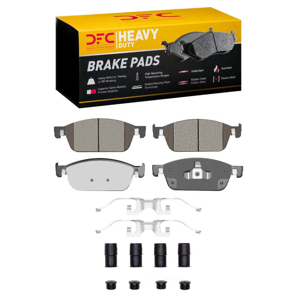Dynamic Friction Company 1214-1771-01 DFC Heavy Duty Pads and Hardware Kit