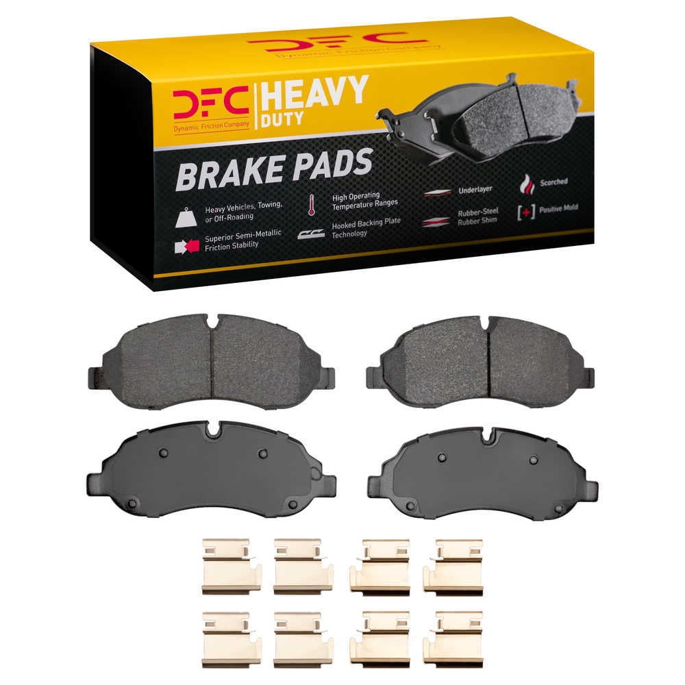 Dynamic Friction Company 1214-1774-01 DFC Heavy Duty Pads and Hardware Kit