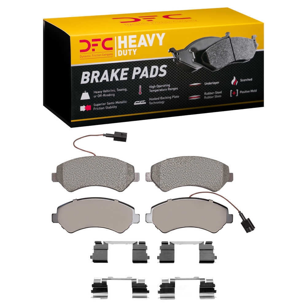 Dynamic Friction Company 1214-1842-01 DFC Heavy Duty Pads and Hardware Kit
