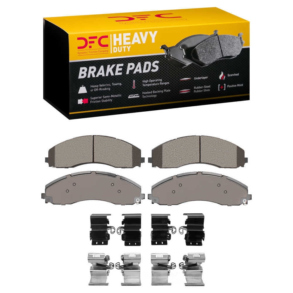 Dynamic Friction Company 1214-2018-01 DFC Heavy Duty Pads and Hardware Kit