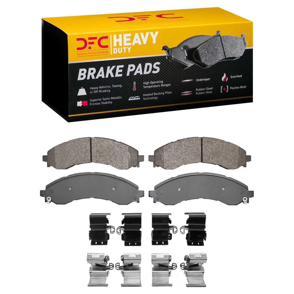 Dynamic Friction Company 1214-2404-01 DFC Heavy Duty Pads and Hardware Kit