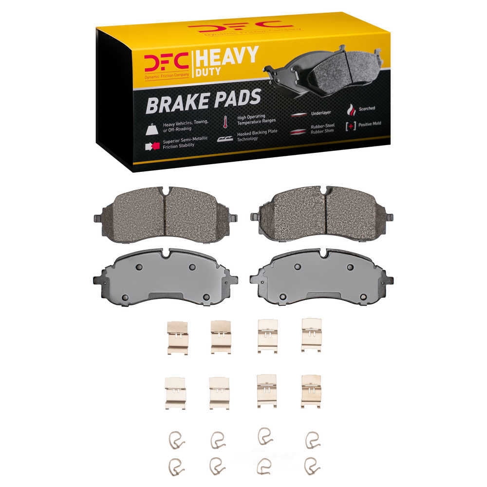 Dynamic Friction Company 1214-2423-01 DFC Heavy Duty Pads and Hardware Kit