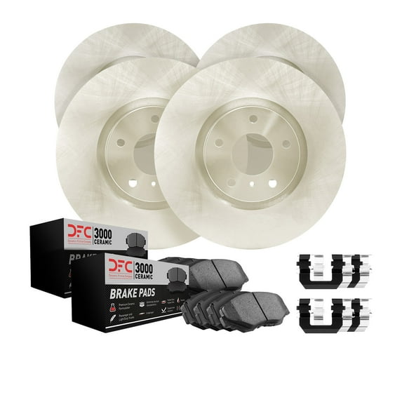 Dynamic Friction Company Front Rear Brake Rotors with 3000 Series Ceramic Brake Pads includes Hardware 6314-03020 Fits select: 2006 HYUNDAI TIBURON GT/SE/GT LIMITED, 2005 HYUNDAI TIBURON SE