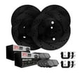thumbnail image 1 of Dynamic Friction Company Front Rear Brake Rotors-Drilled and Slotted-Black with 3000 Series Ceramic Brake Pads includes Hardware 8314-20011 Fits select: 2007-2009 JAGUAR XK, 2006-2008 JAGUAR S-TYPE, 1 of 7