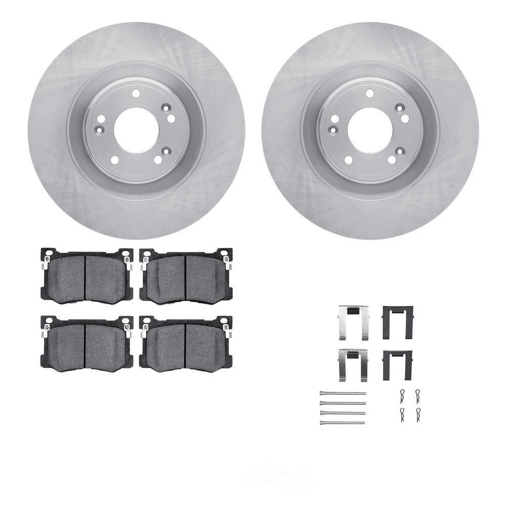 Dynamic Friction Company 6512-03315 DFC Rotors with 5000 Advanced Brake Pads includes Hardware