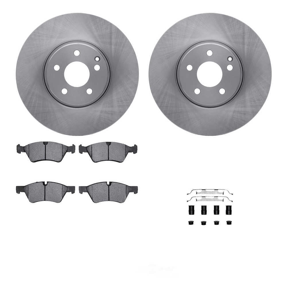 Dynamic Friction Company 6512-63378 DFC Rotors with 5000 Advanced Brake Pads includes Hardware