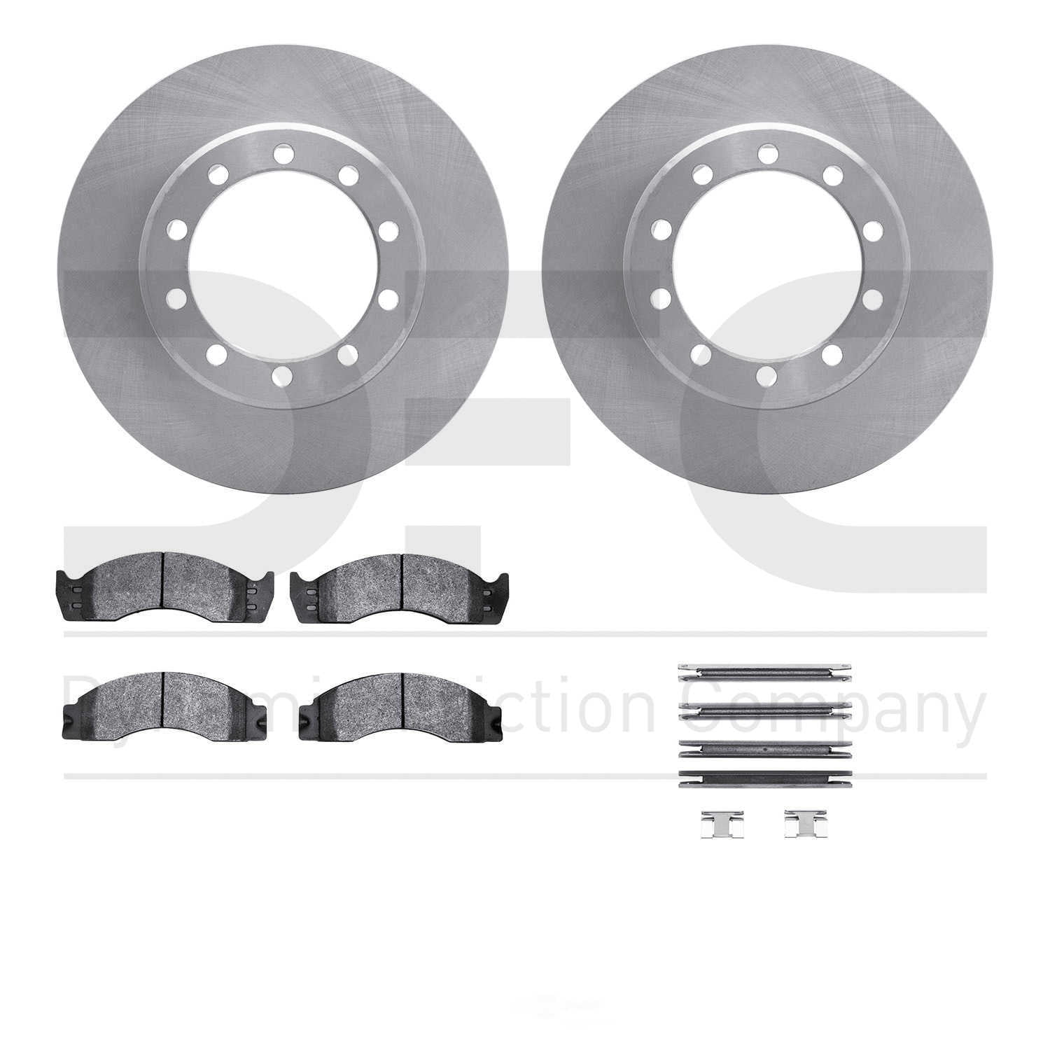 Dynamic Friction Company 6412-54037 DFC Rotors with Ultimate Duty Performance Brake Pads includes