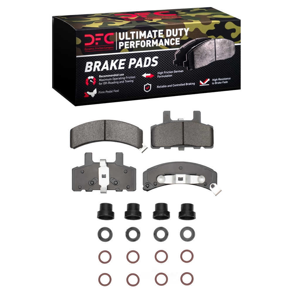Dynamic Friction Company 1400-0369-01 DFC Ultimate Duty Performance Brake Pads and Hardware Kit