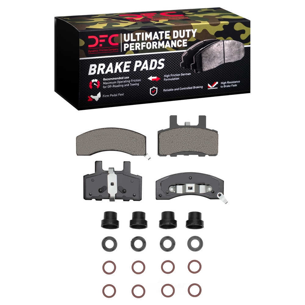Dynamic Friction Company 1400-0370-01 DFC Ultimate Duty Performance Brake Pads and Hardware Kit
