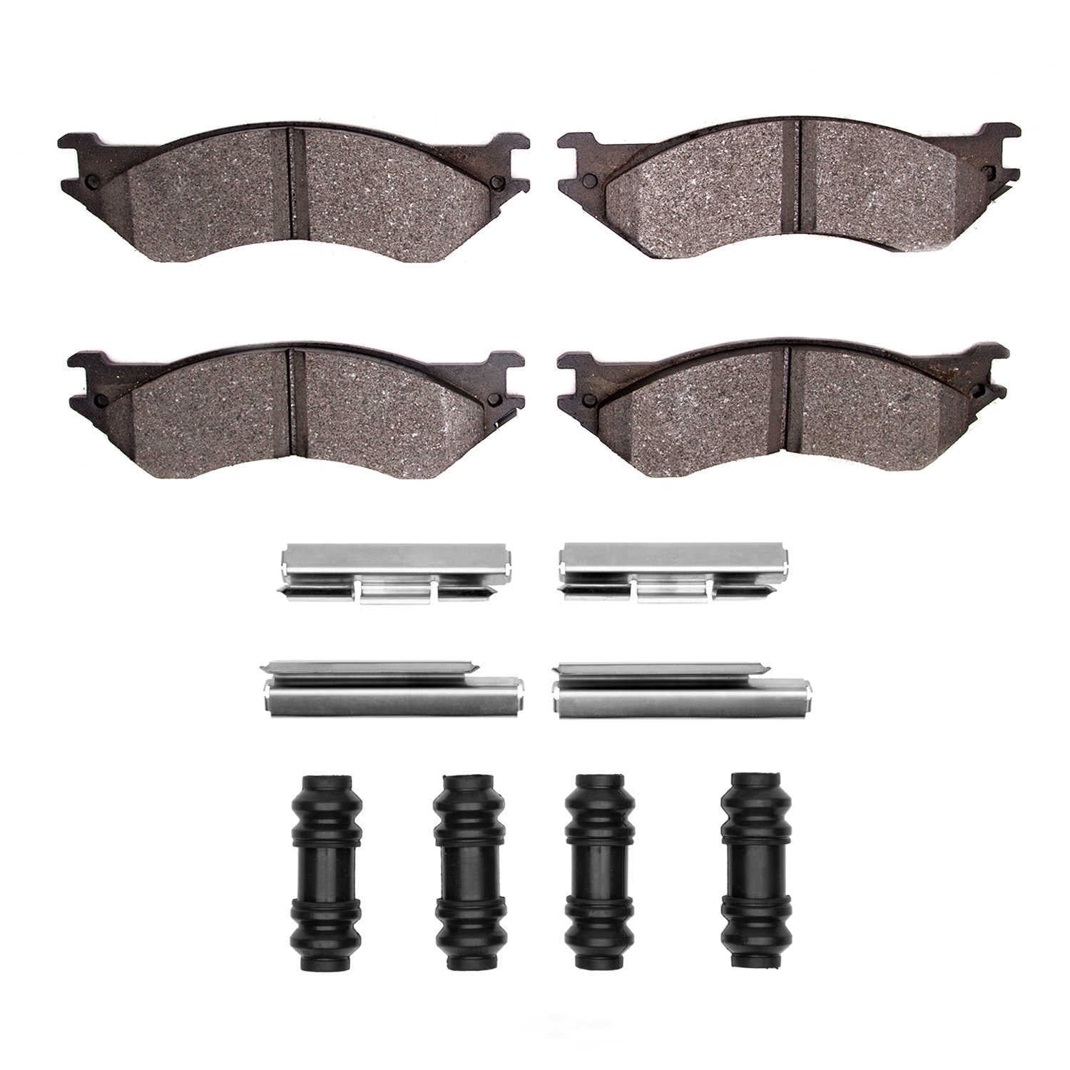 Dynamic Friction Company 1400-0702-01 DFC Ultimate Duty Performance Brake Pads and Hardware Kit