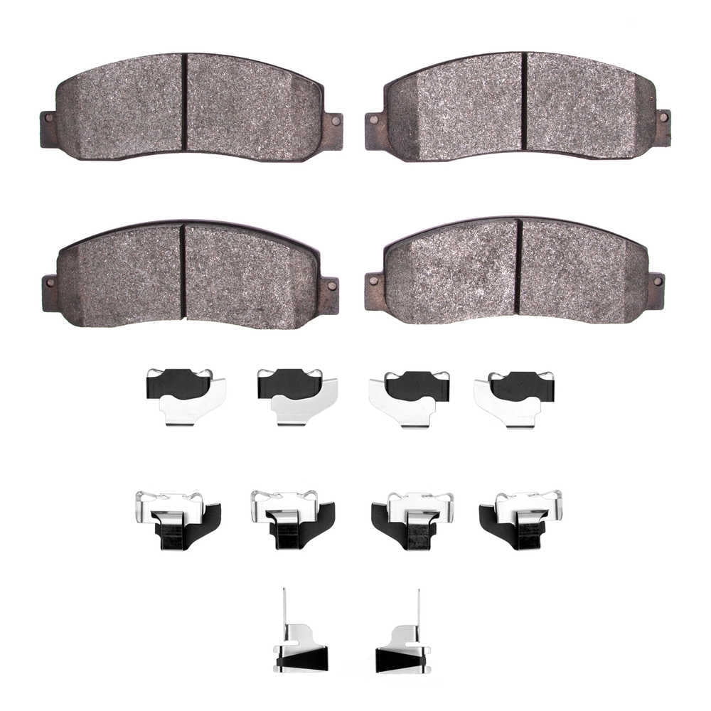 Dynamic Friction Company 1400-1069-01 DFC Ultimate Duty Performance Brake Pads and Hardware Kit