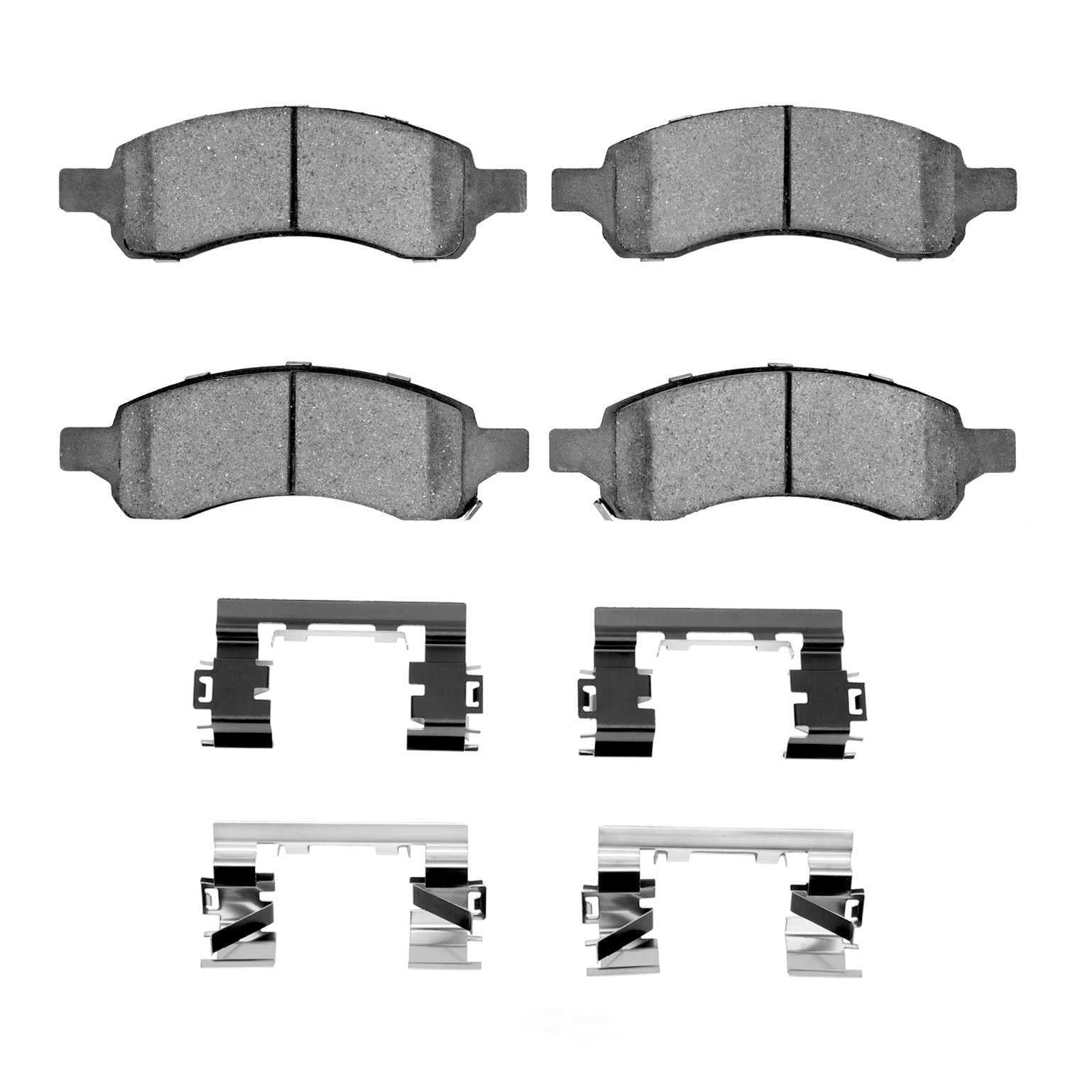 Dynamic Friction Company 1400-1169-01 DFC Ultimate Duty Performance Brake Pads and Hardware Kit