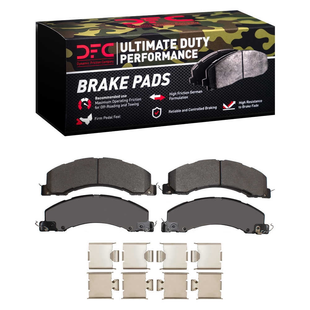 Dynamic Friction Company 1400-1335-01 DFC Ultimate Duty Performance Brake Pads and Hardware Kit