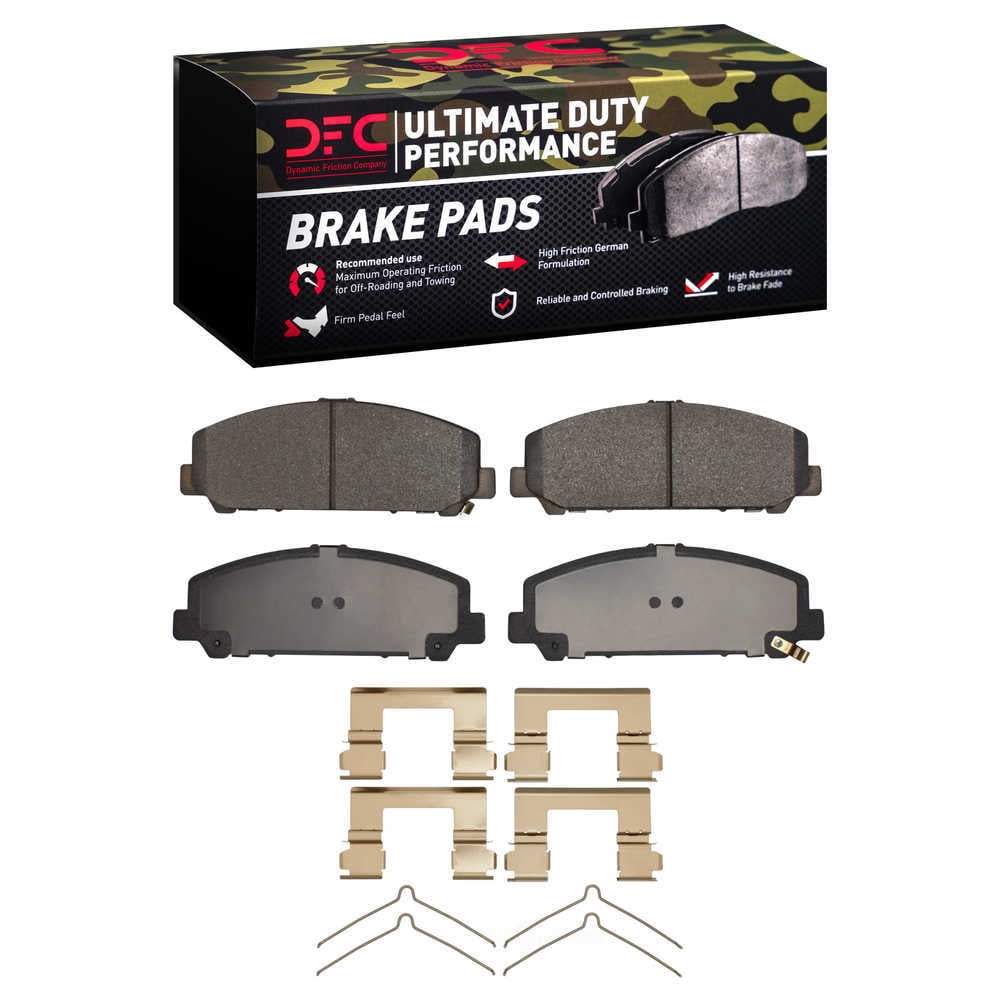 Dynamic Friction Company 1400-1509-01 DFC Ultimate Duty Performance Brake Pads and Hardware Kit