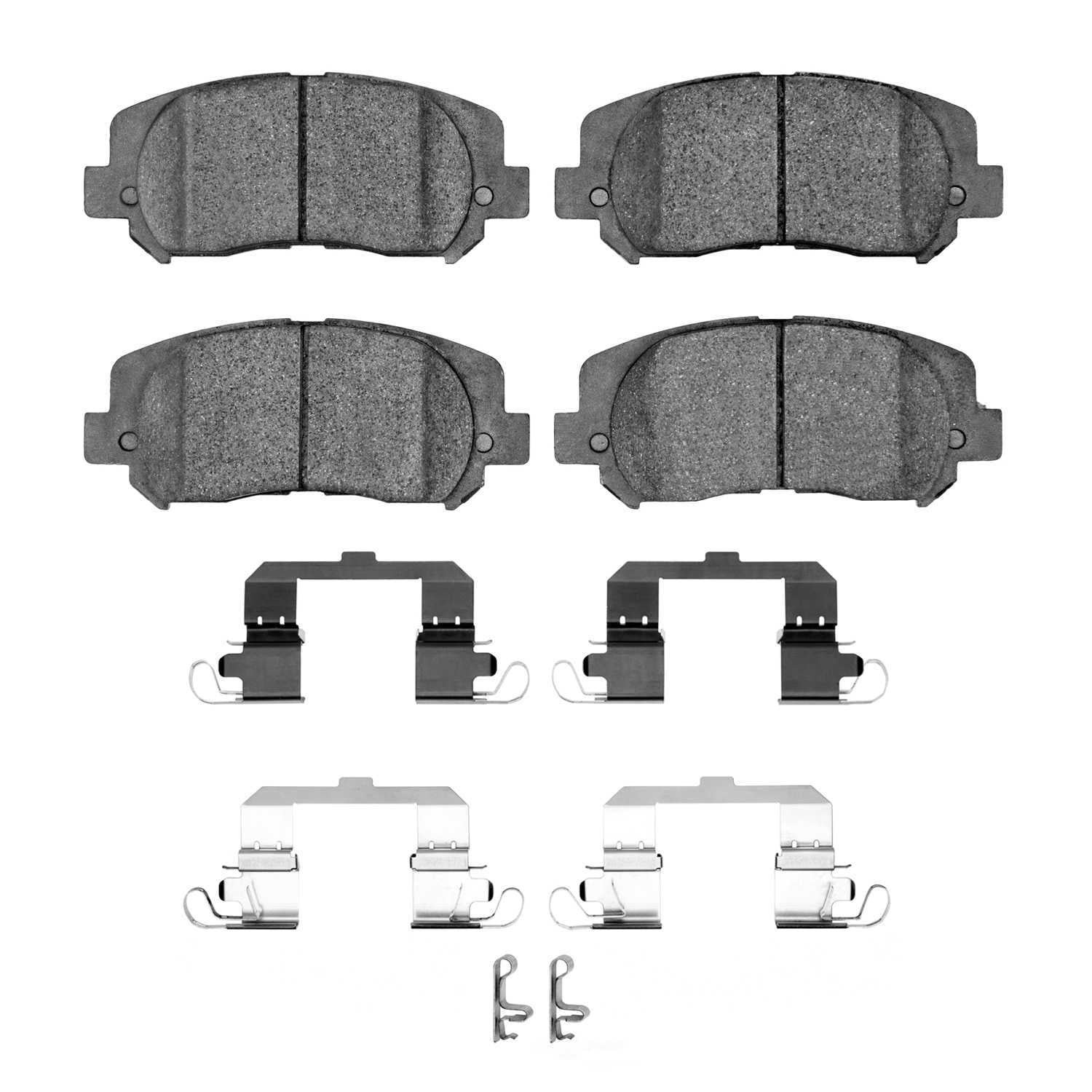 Dynamic Friction Company 1400-1640-12 DFC Ultimate Duty Performance Brake Pads and Hardware Kit