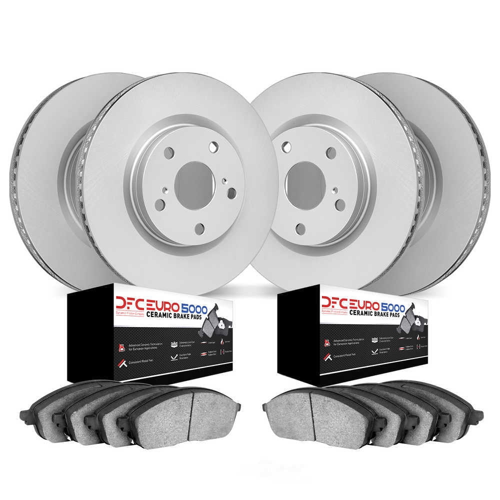 Dynamic Friction Company 4604-10208 DFC Geospec Rotors with EURO 5000 Ceramic Brake Pads