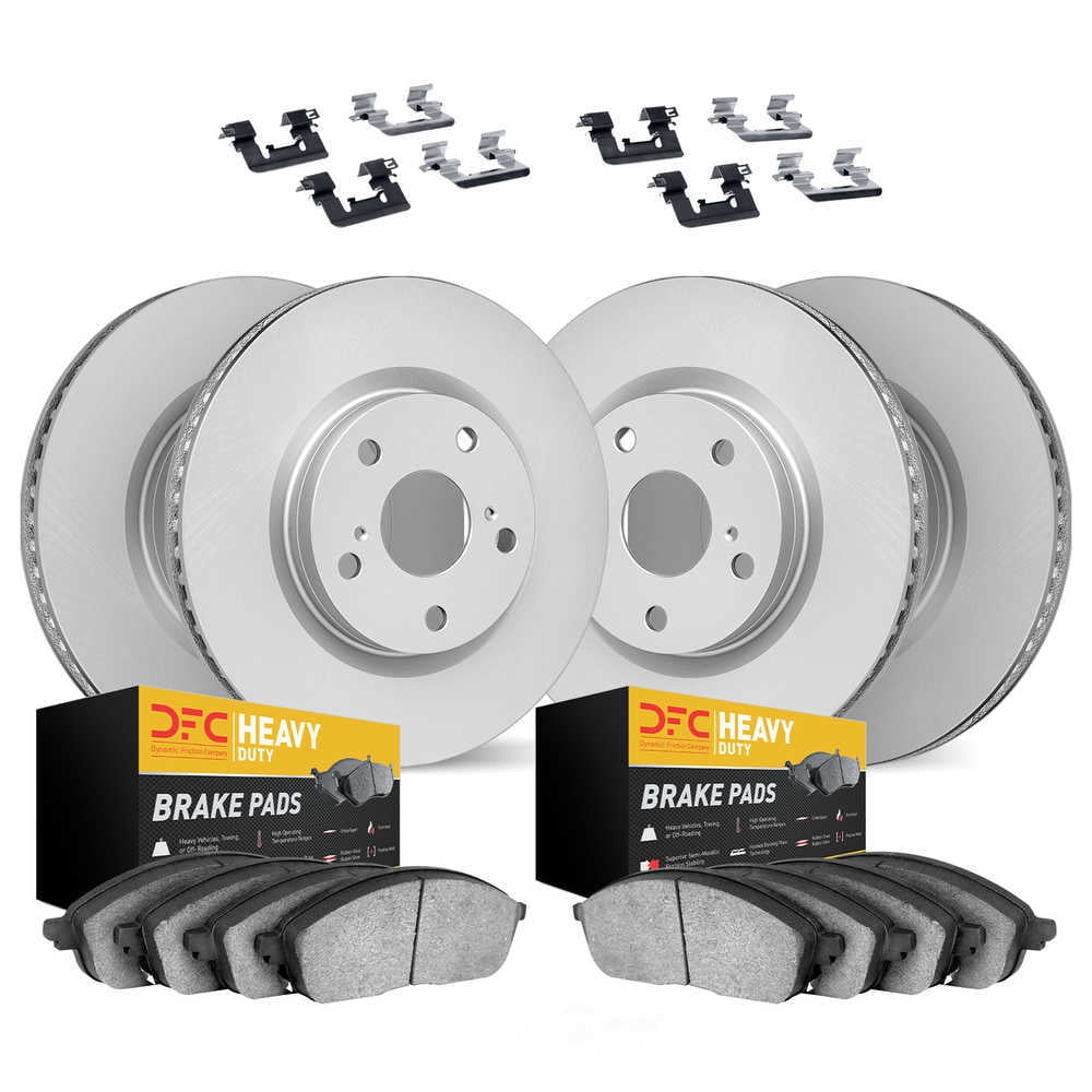 Dynamic Friction Company 4214-39030 DFC Geospec Rotors with Heavy Duty Brake Pads includes Hardware