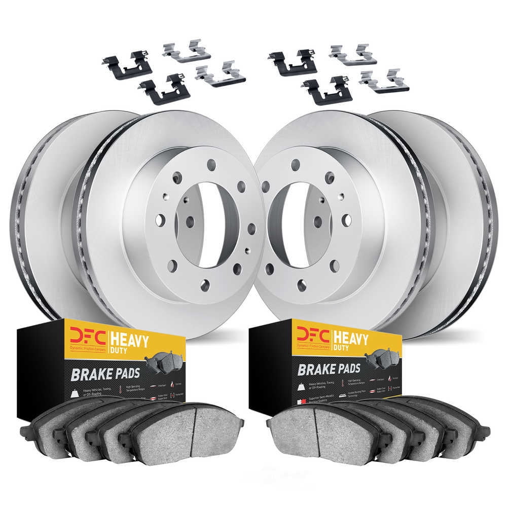 Dynamic Friction Company 4214-40015 DFC Geospec Rotors with Heavy Duty Brake Pads includes Hardware