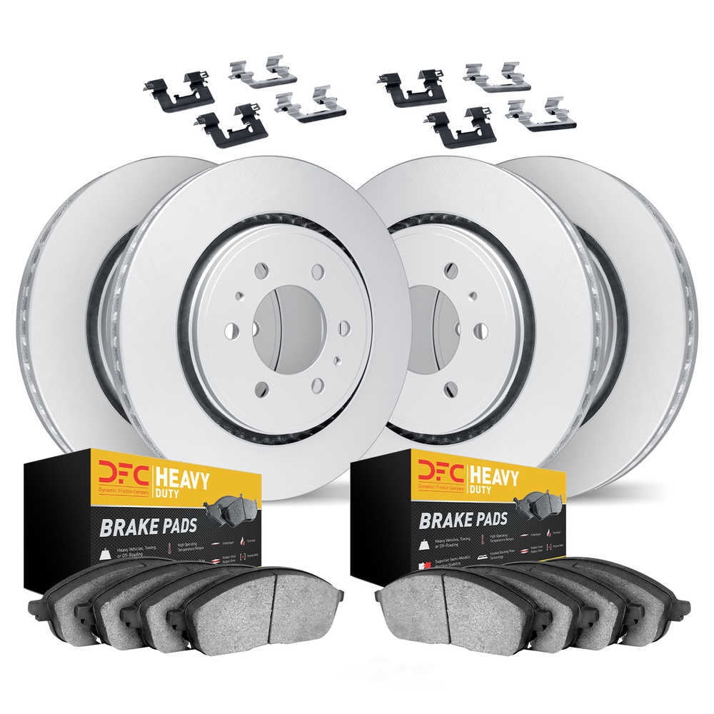 Dynamic Friction Company 4214-48006 DFC Geospec Rotors with Heavy Duty Brake Pads includes Hardware