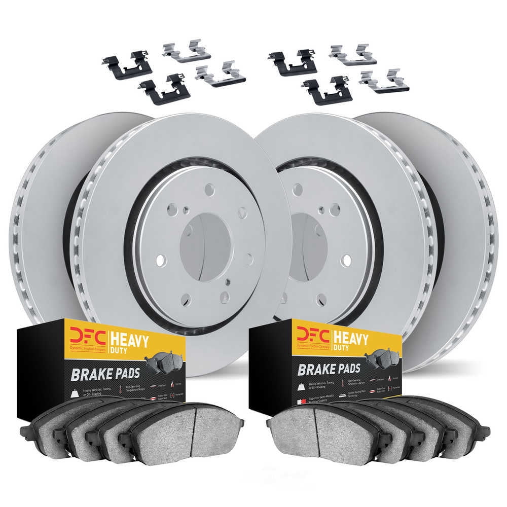 Dynamic Friction Company 4214-54004 DFC Geospec Rotors with Heavy Duty Brake Pads includes Hardware