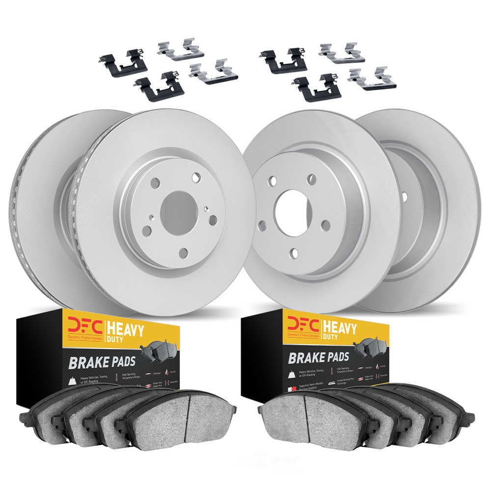 Dynamic Friction Company 4214-99026 DFC Geospec Rotors with Heavy Duty Brake Pads includes Hardware