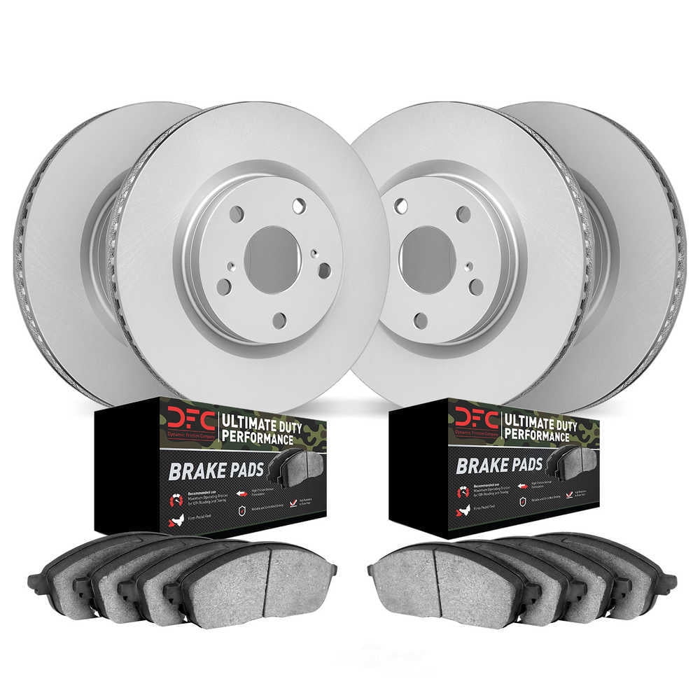 Dynamic Friction Company 4404-39001 DFC Geospec Rotors with Ultimate Duty Performance Brake Pads