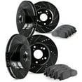 thumbnail image 1 of Dynamic Friction Company Front and Rear Brake Rotors Drilled and Slotted Black with 5000 Advanced Brake Pads - 8504-02007, 1 of 3