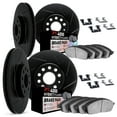 thumbnail image 1 of Dynamic Friction Company Front and Rear Brake Rotors Kit Slotted Black | 4000 HybriDynamic Brake Pads includes Hardware 3814-27057, 1 of 3