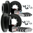 thumbnail image 1 of Dynamic Friction Company Front and Rear Brake Rotors Kit Slotted Black | 4000 HybriDynamic Brake Pads includes Hardware 3814-54031, 1 of 3