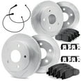 thumbnail image 1 of Dynamic Friction Company Front and Rear Brake Rotors Slotted Silver with 5000 Advanced Brake Pads includes Hardware - 5514-13028, 1 of 3