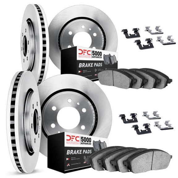Dynamic Friction Company 6514-48033 DFC Rotors with 5000 Advanced Brake Pads includes Hardware