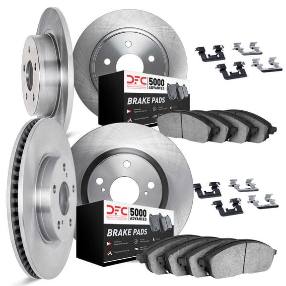 Dynamic Friction Company 6514-63049 DFC Rotors with 5000 Advanced Brake Pads includes Hardware