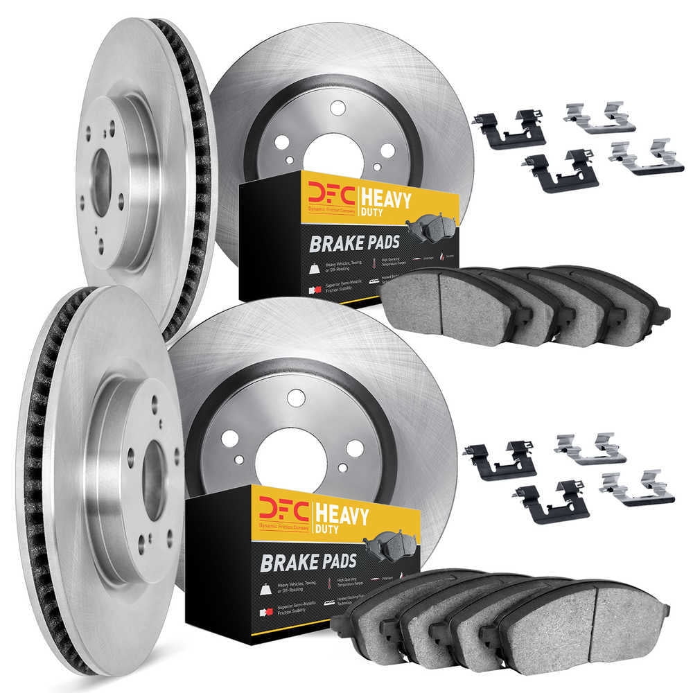 Dynamic Friction Company 6214-42007 DFC Rotors with Heavy Duty Brake Pads includes Hardware