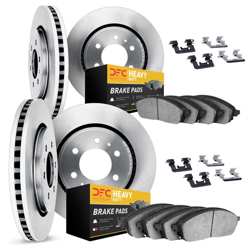 Dynamic Friction Company 6214-48029 DFC Rotors with Heavy Duty Brake Pads includes Hardware