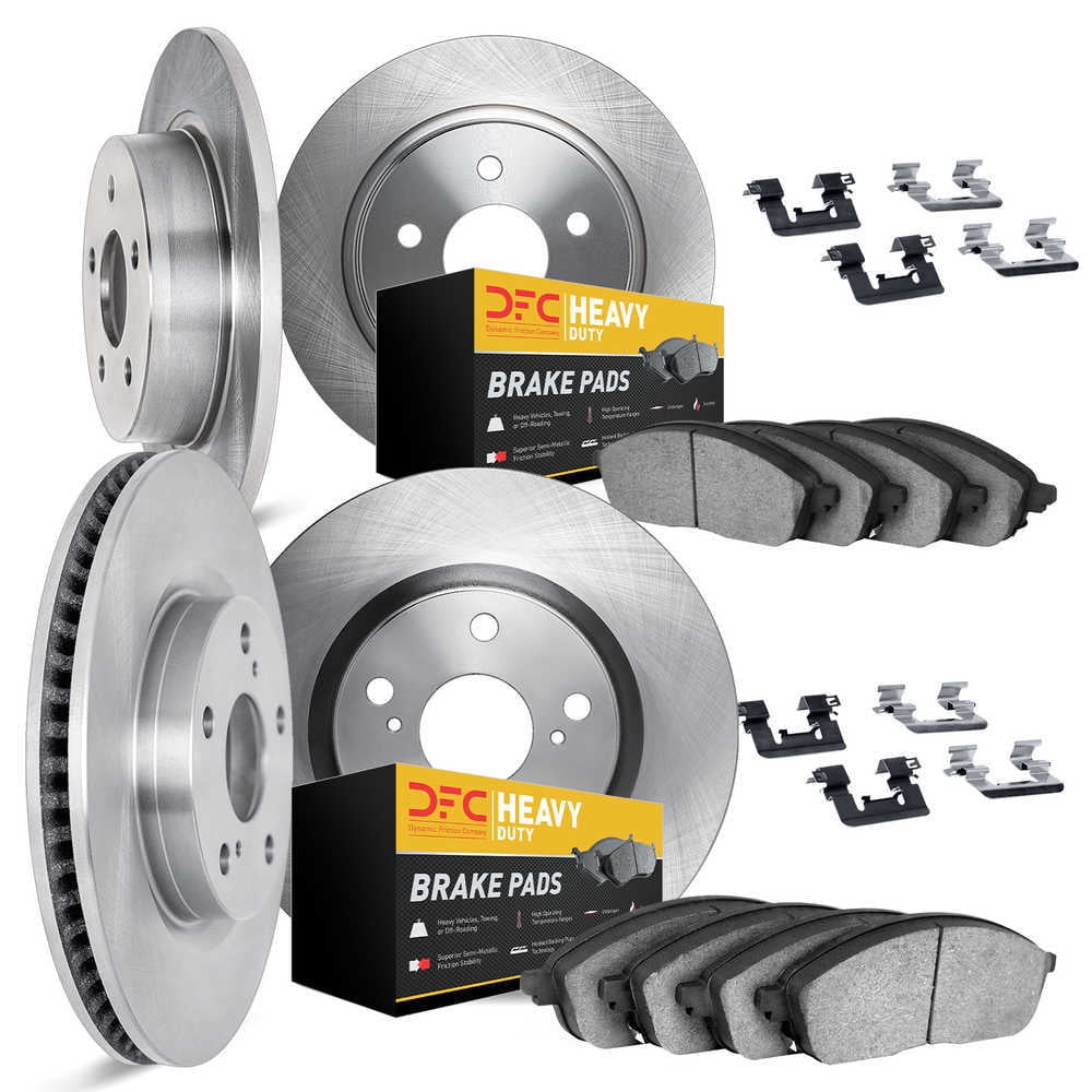 Dynamic Friction Company 6214-99174 DFC Rotors with Heavy Duty Brake Pads includes Hardware