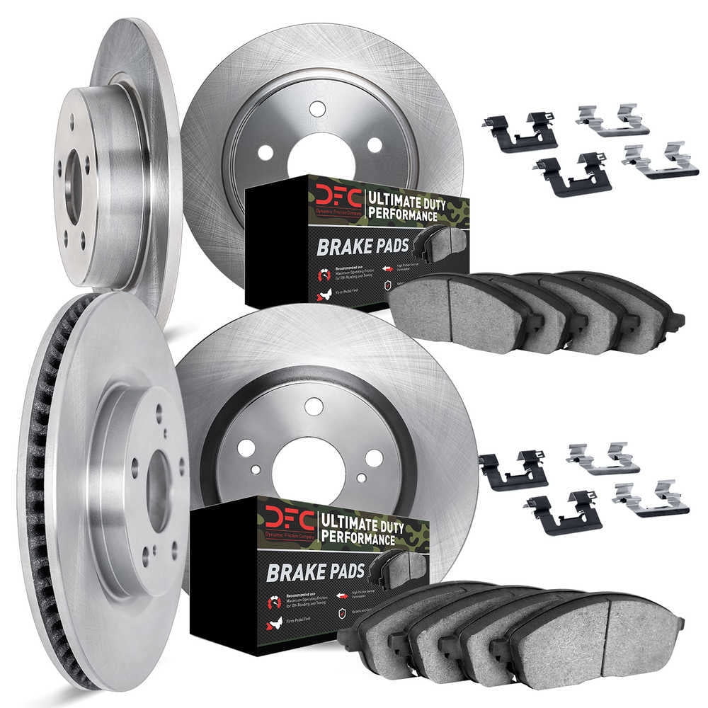 Dynamic Friction Company 6414-42035 DFC Rotors with Ultimate Duty Performance Brake Pads includes