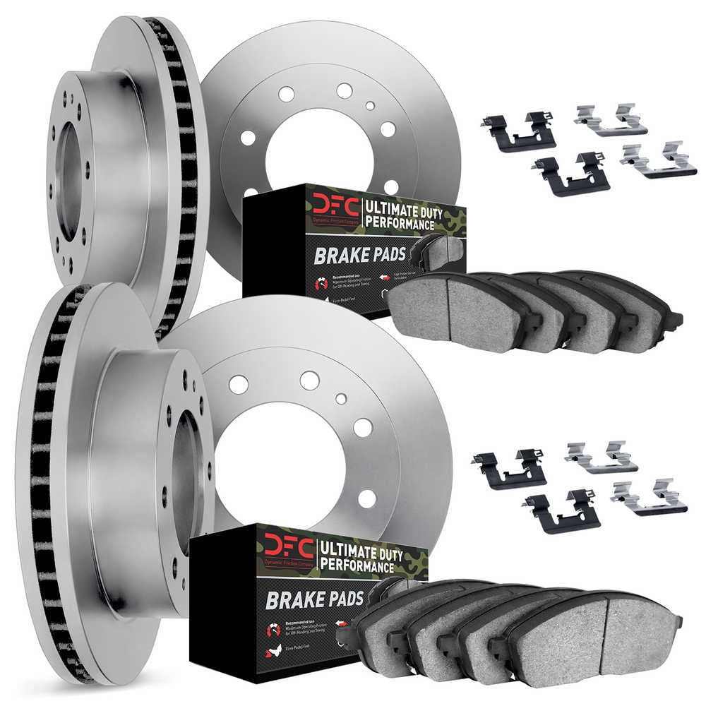 Dynamic Friction Company 6414-54136 DFC Rotors with Ultimate Duty Performance Brake Pads includes