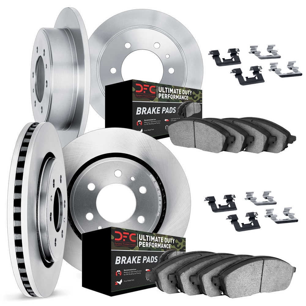 Dynamic Friction Company 6414-67011 DFC Rotors with Ultimate Duty Performance Brake Pads includes