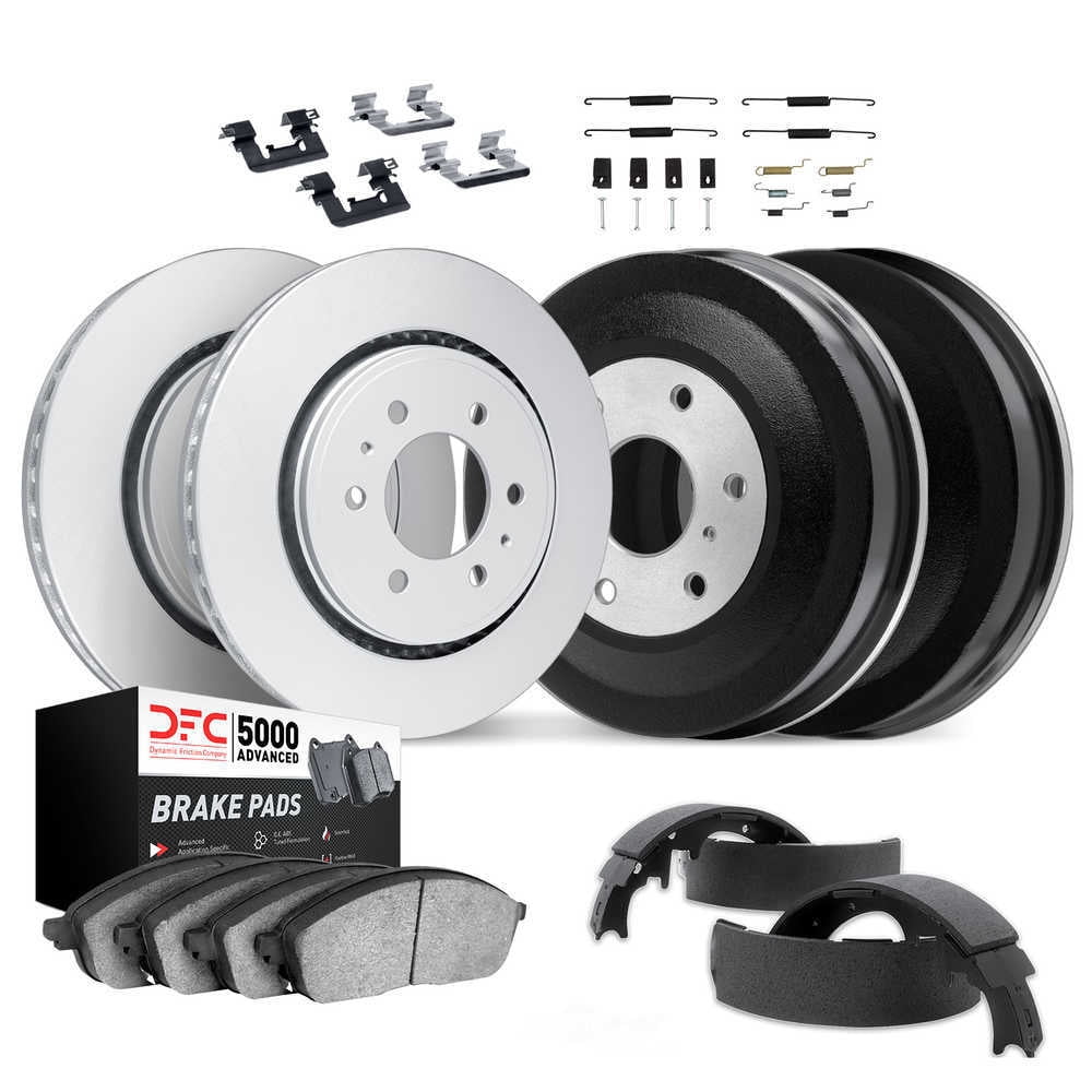 Dynamic Friction Company 4514-47159 DFC Geospec Rotors with 5000 Advanced Brake Pads includes DFC