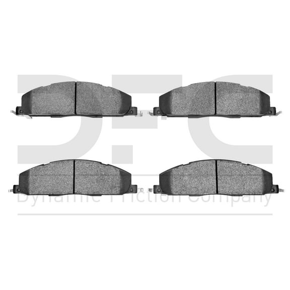 Dynamic Friction Company Heavy Duty Brake Pads - Semi Metallic 1214-1400-00-Rear Set For 2009-2010 Dodge Ram 2500, 2009-2010 Dodge Ram 3500, 2011-2018 Ram 2500, 2011-2018 Ram 3500, 2011-2018 Ram 4000