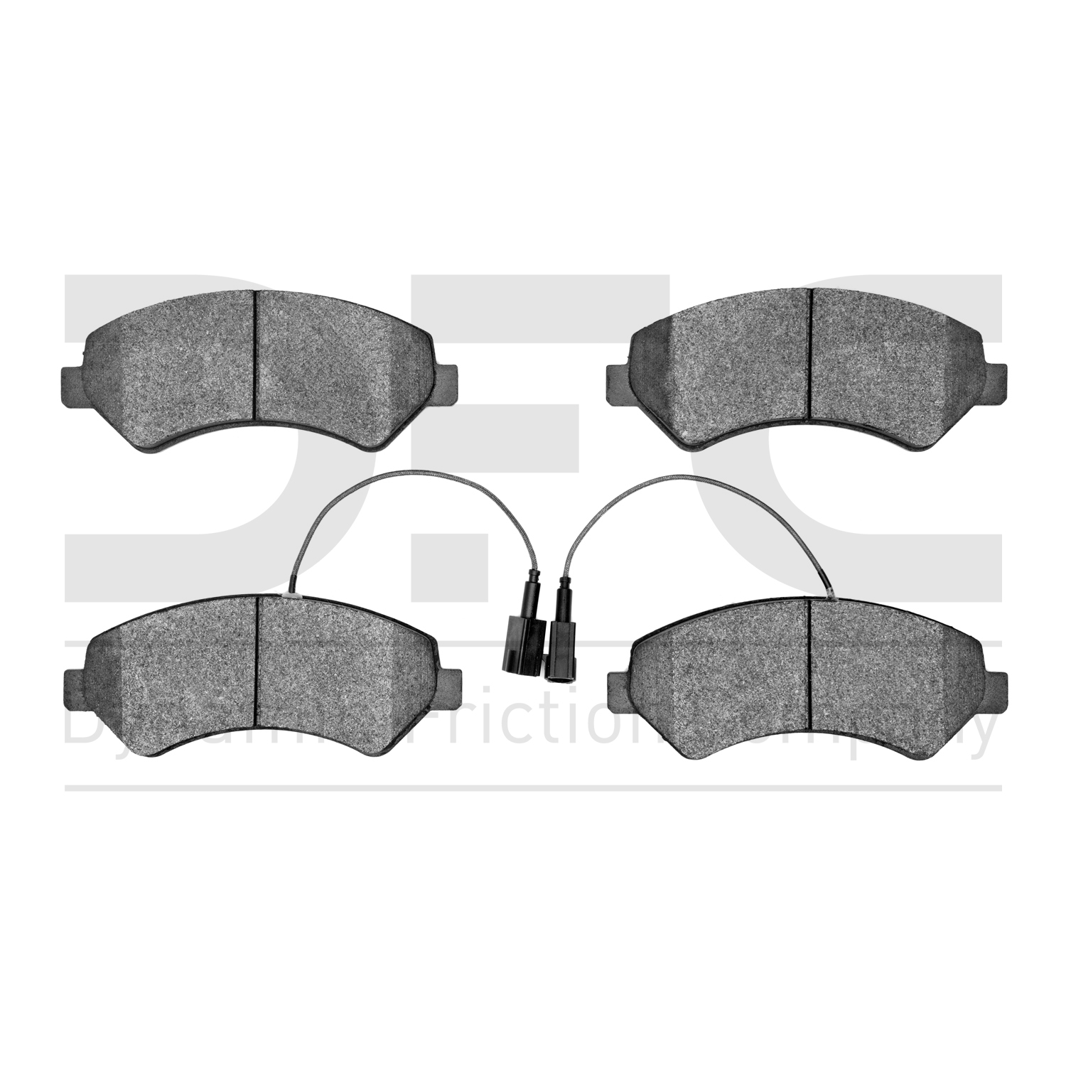 Dynamic Friction Company Heavy Duty Brake Pads - Semi Metallic 1214-1540-20-Front Set For 2014-2022 Ram ProMaster 1500, 2014-2022 Ram ProMaster 2500, 2014-2022 Ram ProMaster 3500