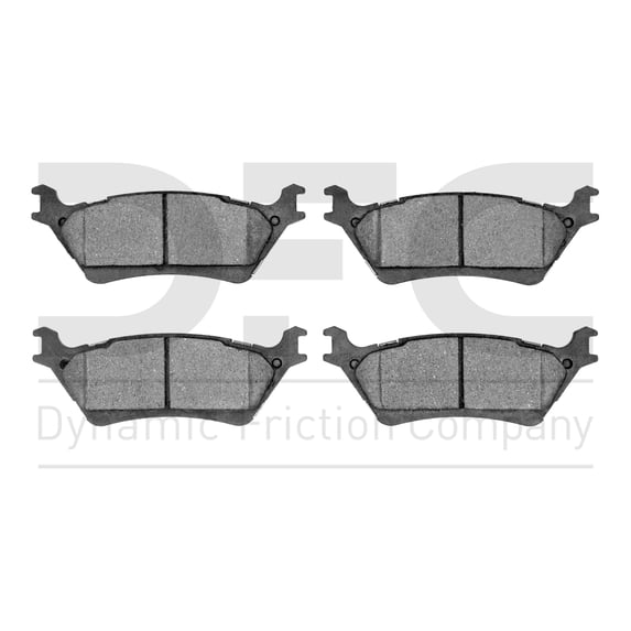 Dynamic Friction Company Heavy Duty Brake Pads - Semi Metallic 1214-1602-00-Rear Set For 2012-2020 Ford F-150