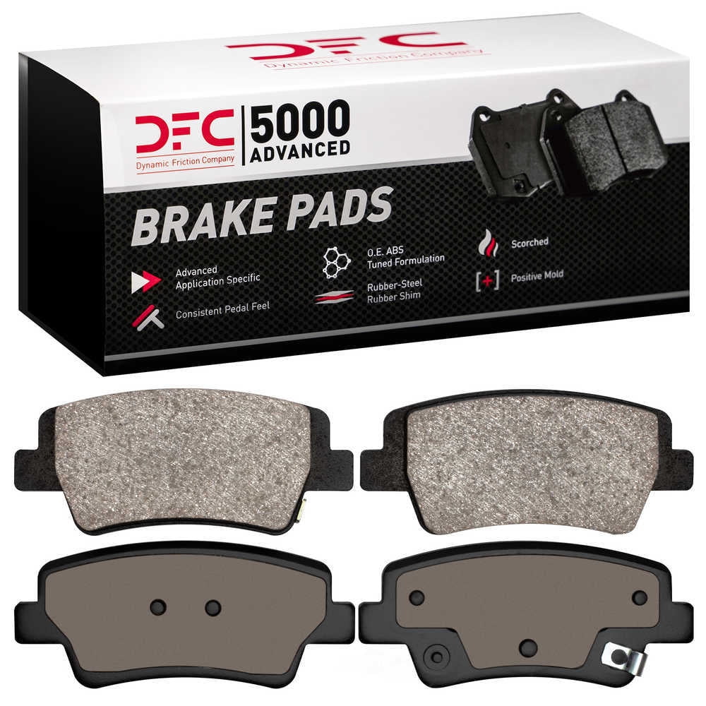 Dynamic Friction Company 1551-2395-00 DFC 5000 Advanced Brake Pads - Ceramic - OE Equivalent