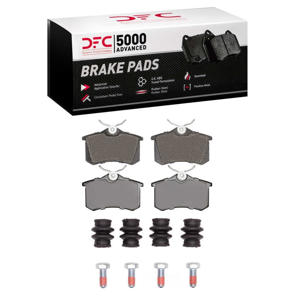 Dynamic Friction Company 1551-0340-02 DFC 5000 Advanced Brake Pads - Ceramic and Hardware Kit - OE